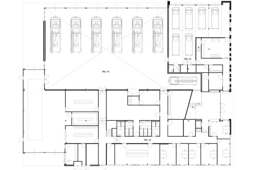 Bekkering Adams Architecten - Brandweer VM - plattegrond begane grond